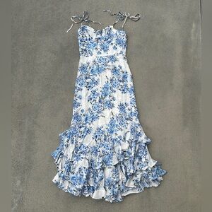 Yumi Kim Blue and White Floral Dress